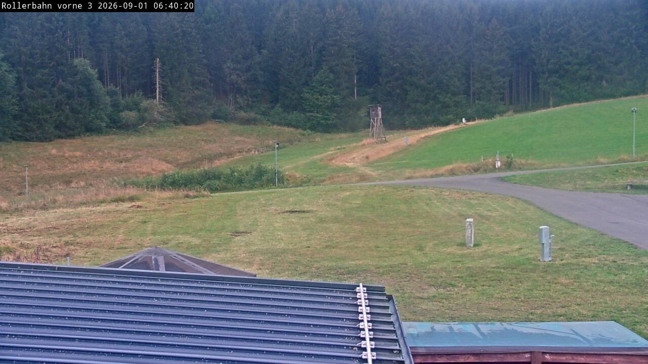 Archiv Foto Webcam Willingen - Blick Rollerbahn der Biathlon Arena