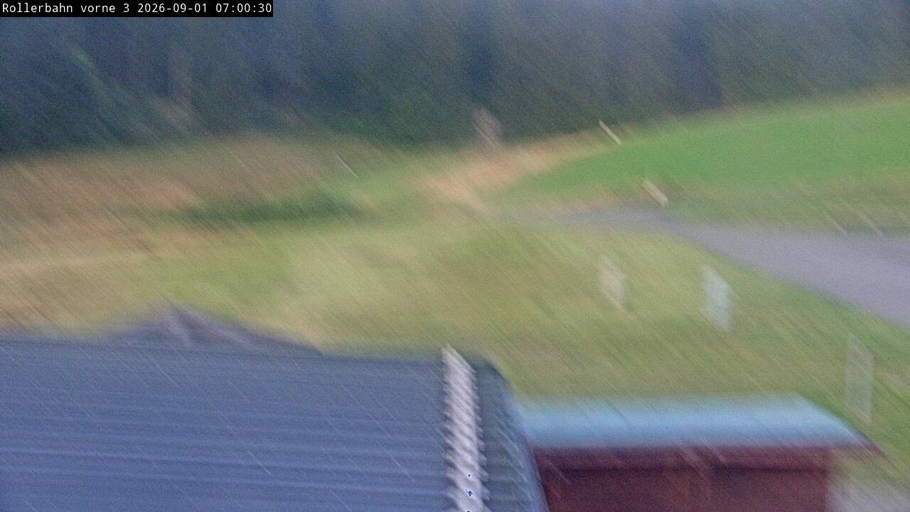 Archiv Foto Webcam Willingen - Blick Rollerbahn der Biathlon Arena