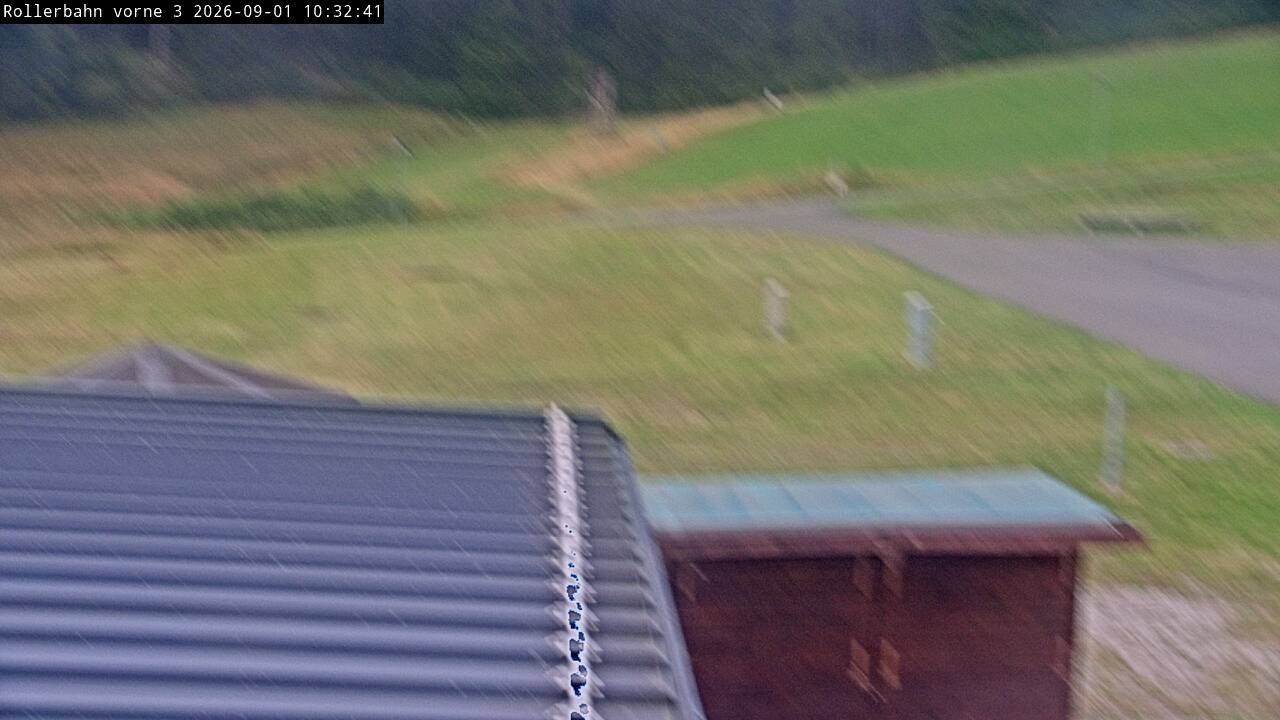 Archiv Foto Webcam Willingen - Blick Rollerbahn der Biathlon Arena