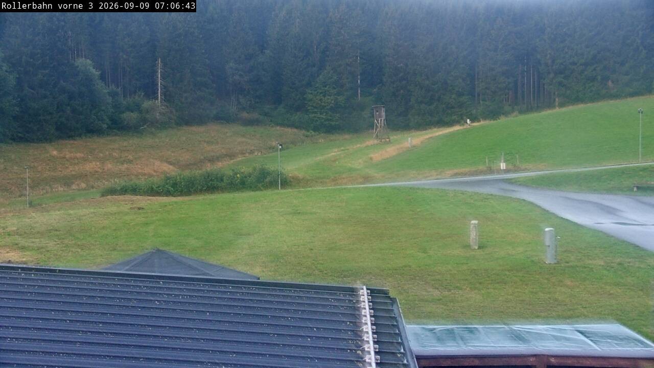 Archiv Foto Webcam Willingen - Blick Rollerbahn der Biathlon Arena