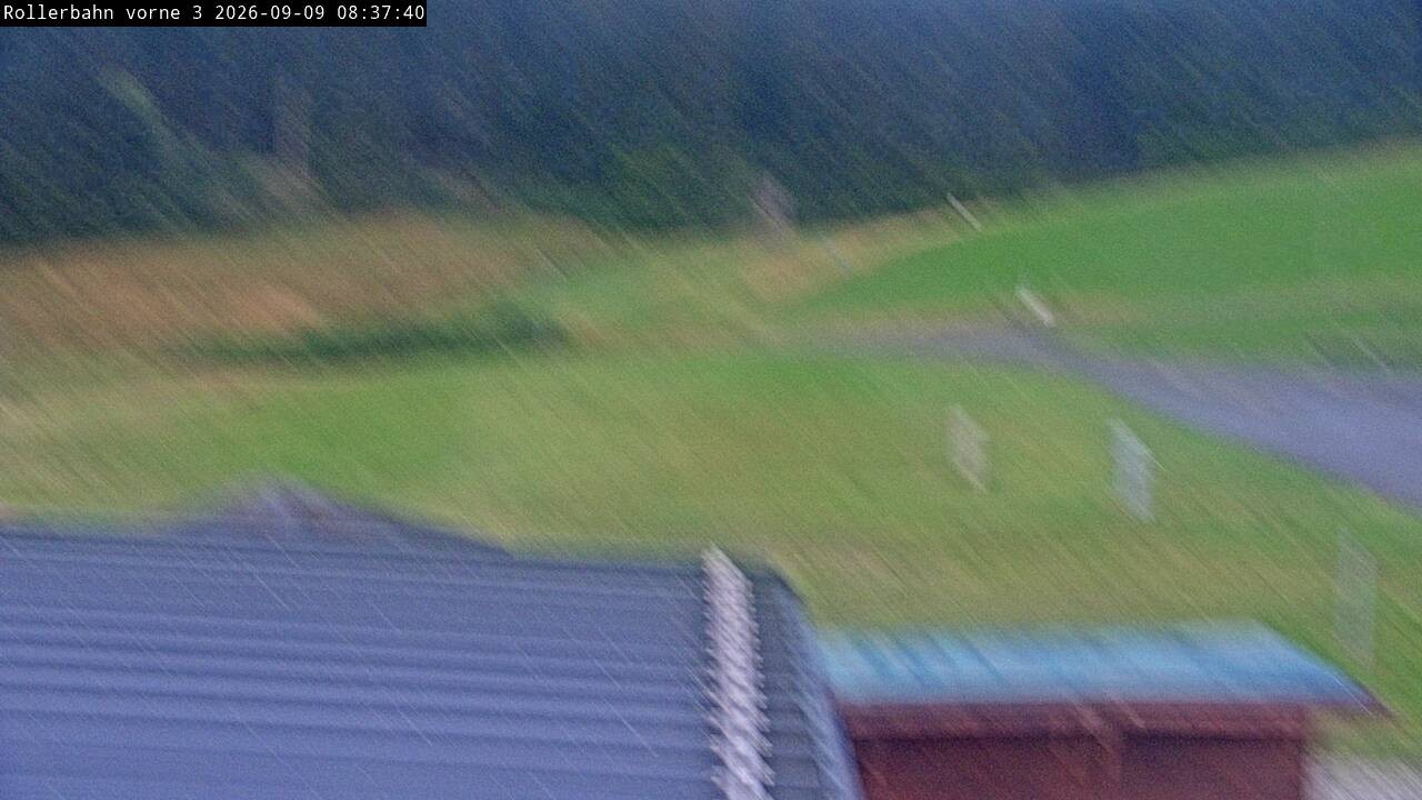 Archiv Foto Webcam Willingen - Blick Rollerbahn der Biathlon Arena