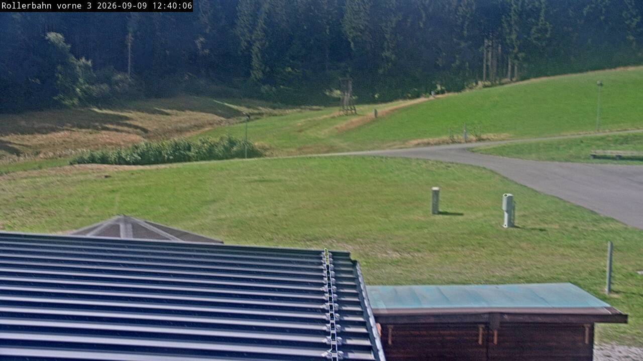 Archiv Foto Webcam Willingen - Blick Rollerbahn der Biathlon Arena