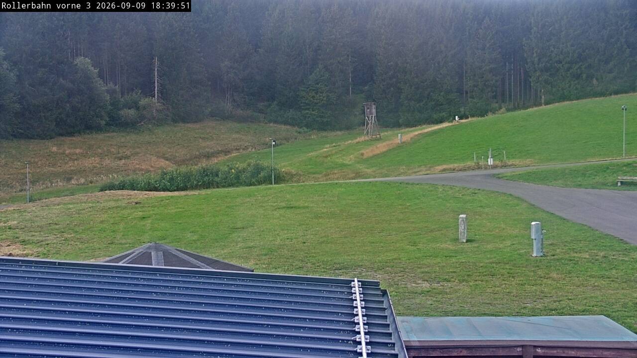 Archiv Foto Webcam Willingen - Blick Rollerbahn der Biathlon Arena