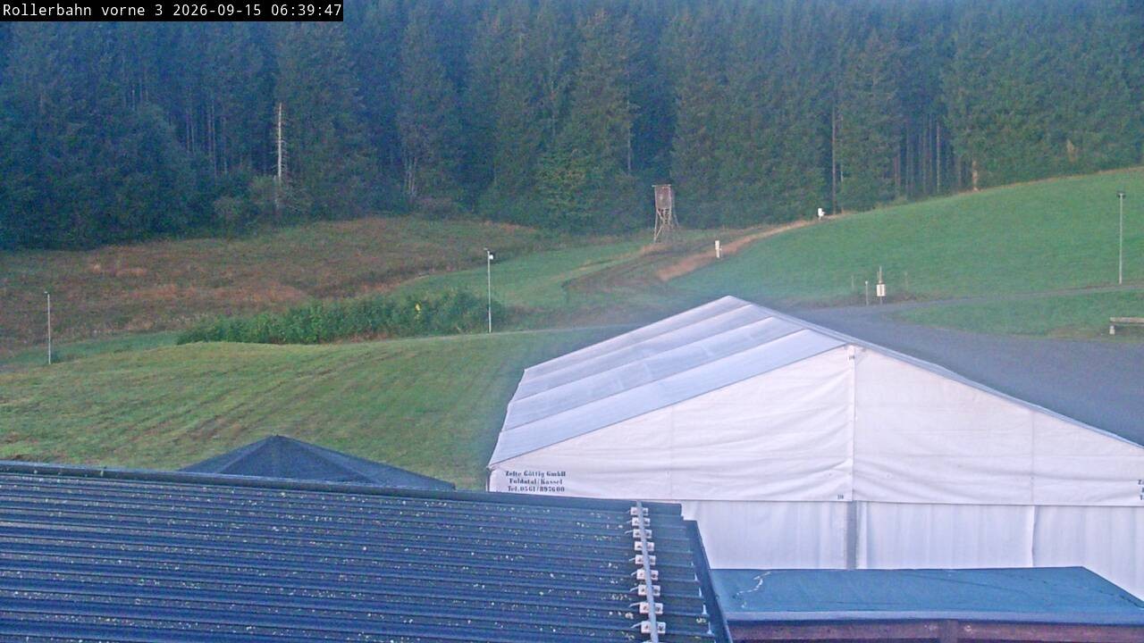 Archiv Foto Webcam Willingen - Blick Rollerbahn der Biathlon Arena