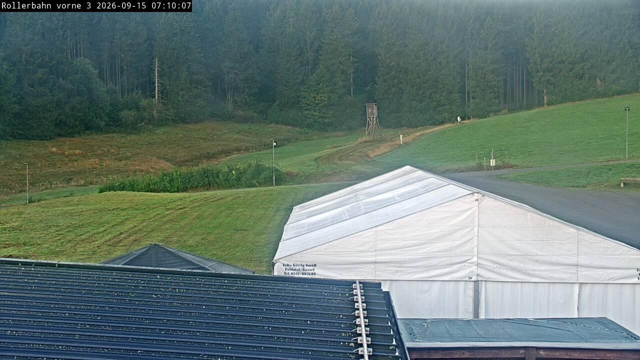 Archiv Foto Webcam Willingen - Blick Rollerbahn der Biathlon Arena