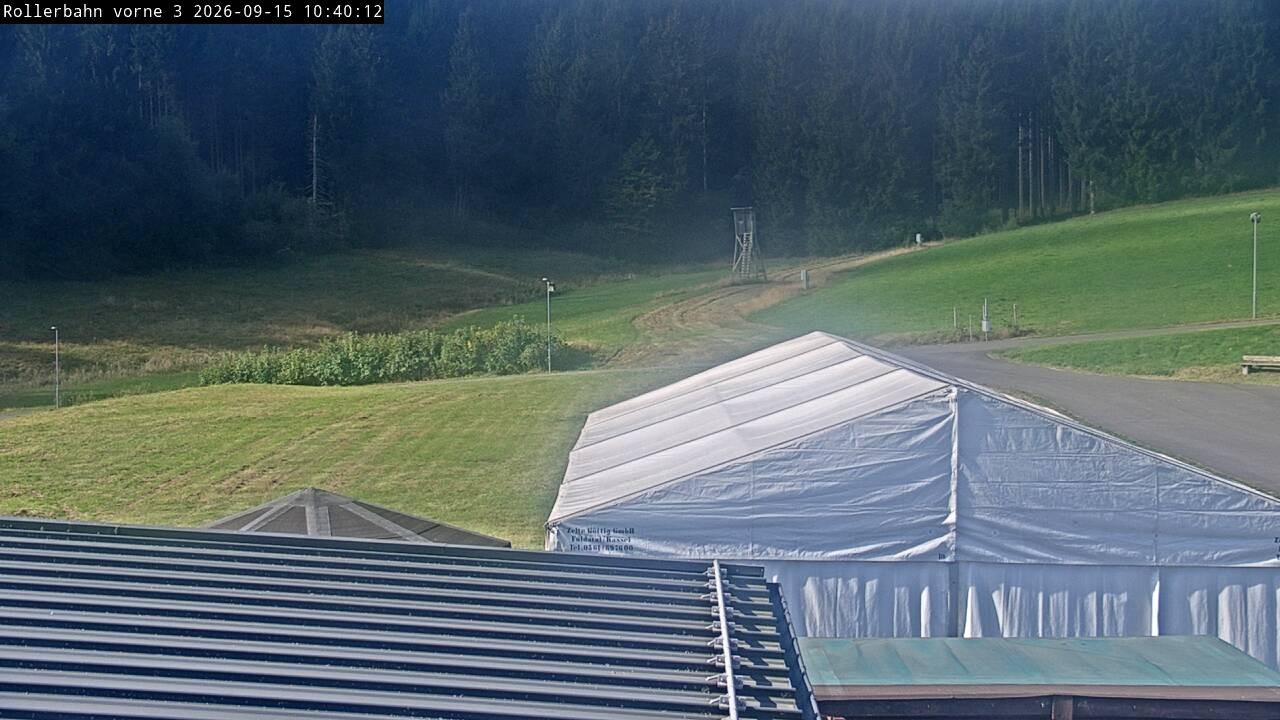 Archiv Foto Webcam Willingen - Blick Rollerbahn der Biathlon Arena
