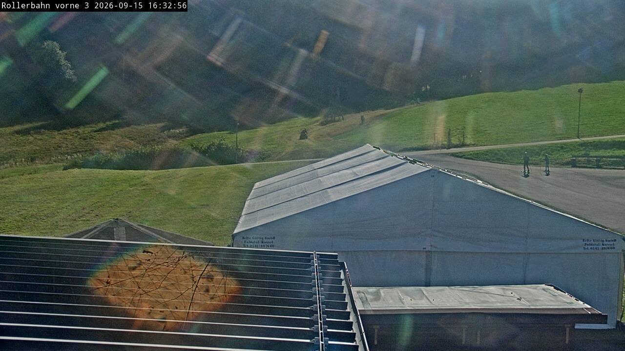 Archiv Foto Webcam Willingen - Blick Rollerbahn der Biathlon Arena