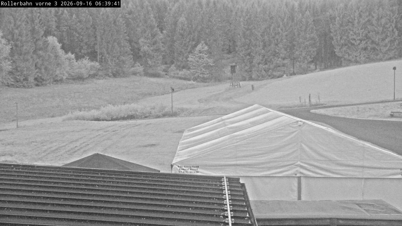 Archiv Foto Webcam Willingen - Blick Rollerbahn der Biathlon Arena