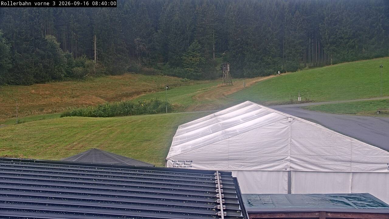 Archiv Foto Webcam Willingen - Blick Rollerbahn der Biathlon Arena