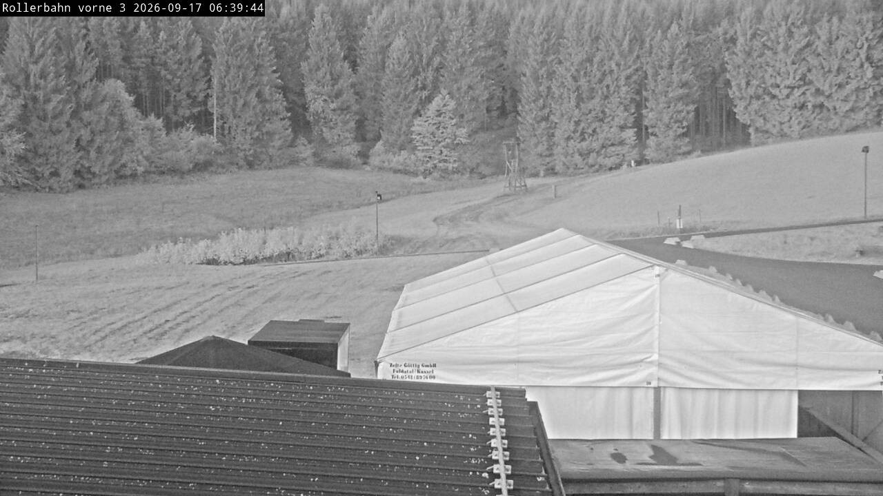 Archiv Foto Webcam Willingen - Blick Rollerbahn der Biathlon Arena