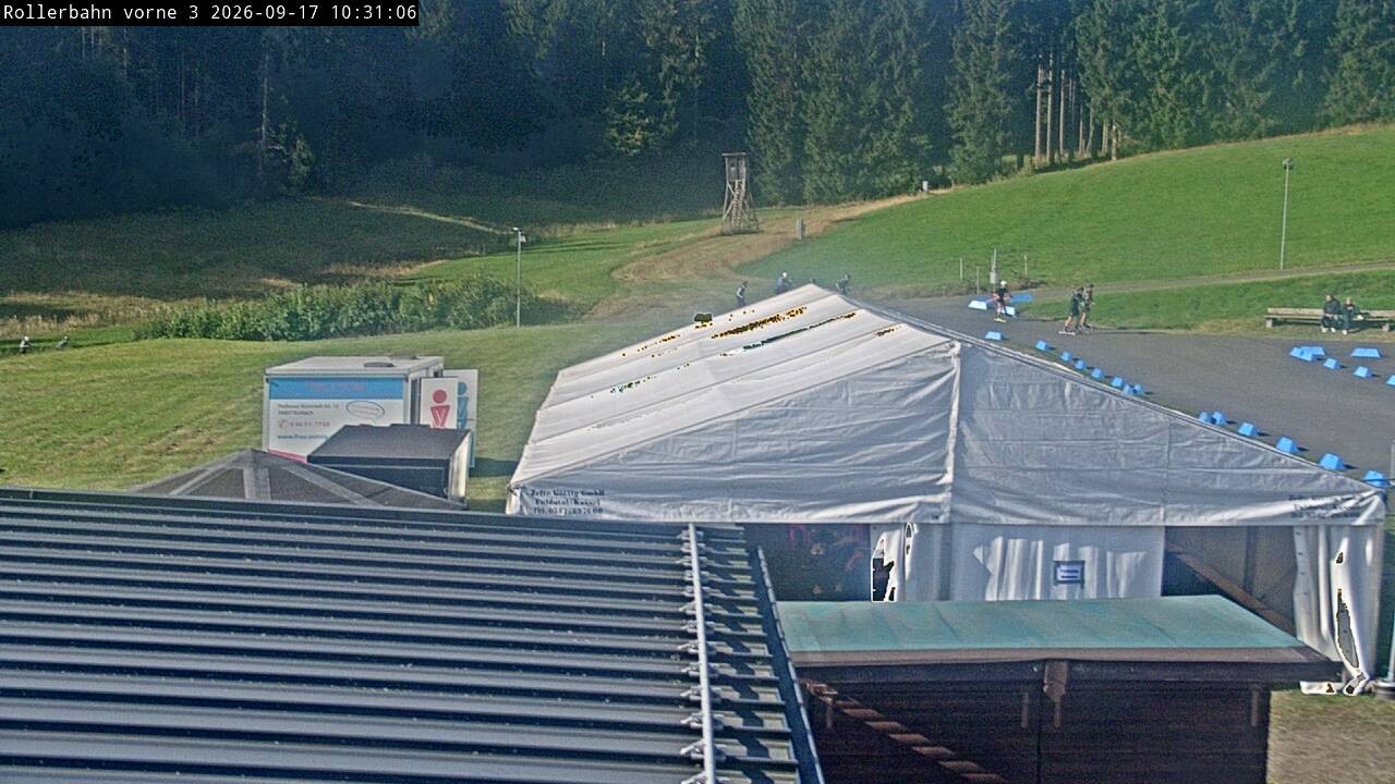 Archived image Webcam Willingen - View Roller Ski in Biathlon Arena