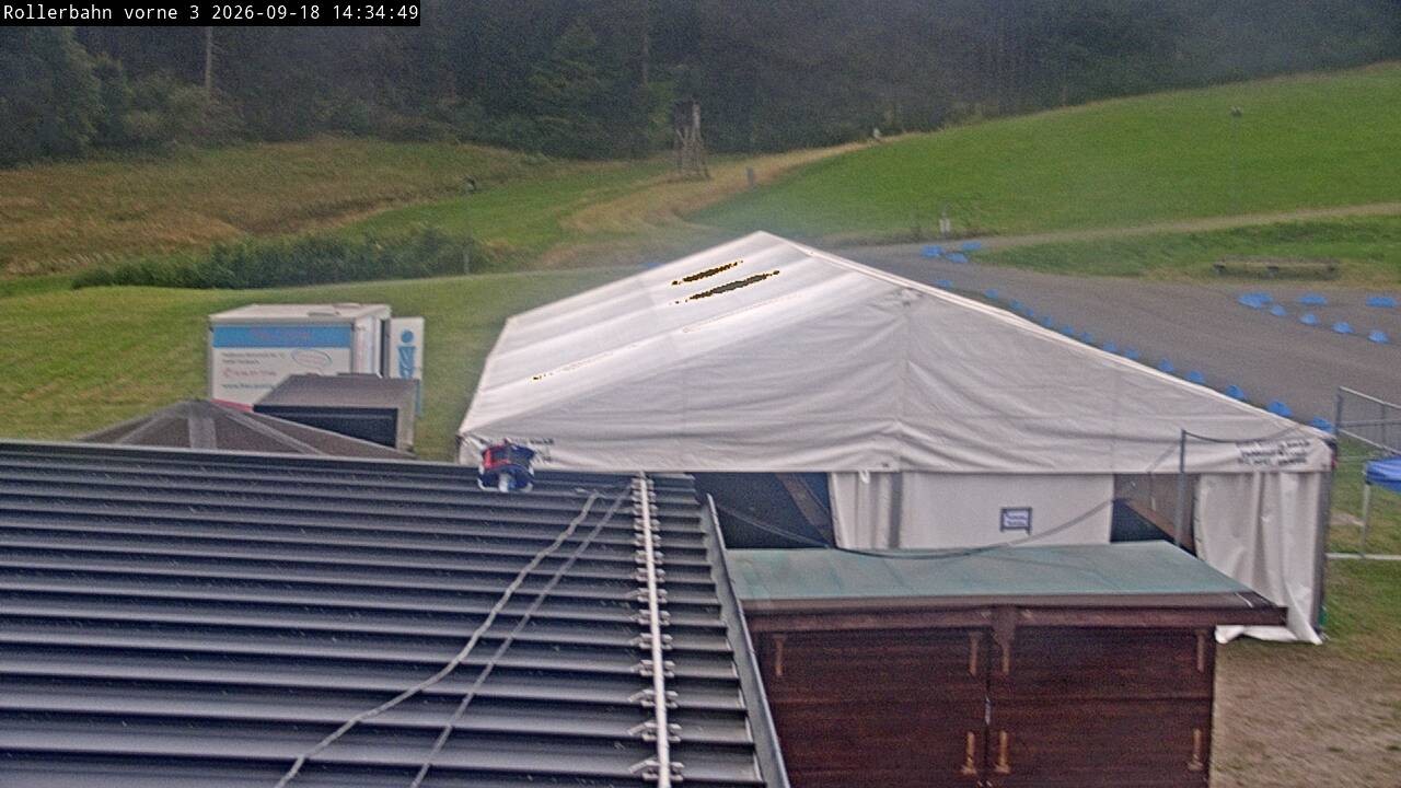 Archived image Webcam Willingen - View Roller Ski in Biathlon Arena