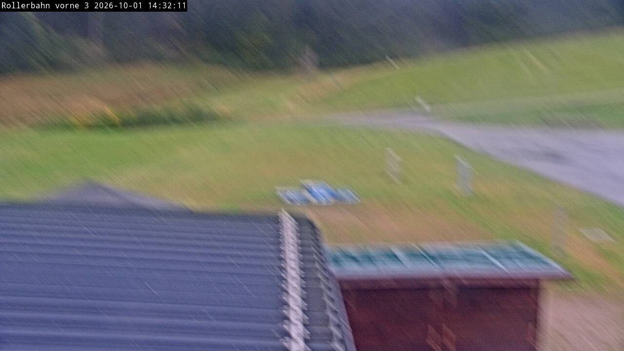 Archiv Foto Webcam Willingen - Blick Rollerbahn der Biathlon Arena