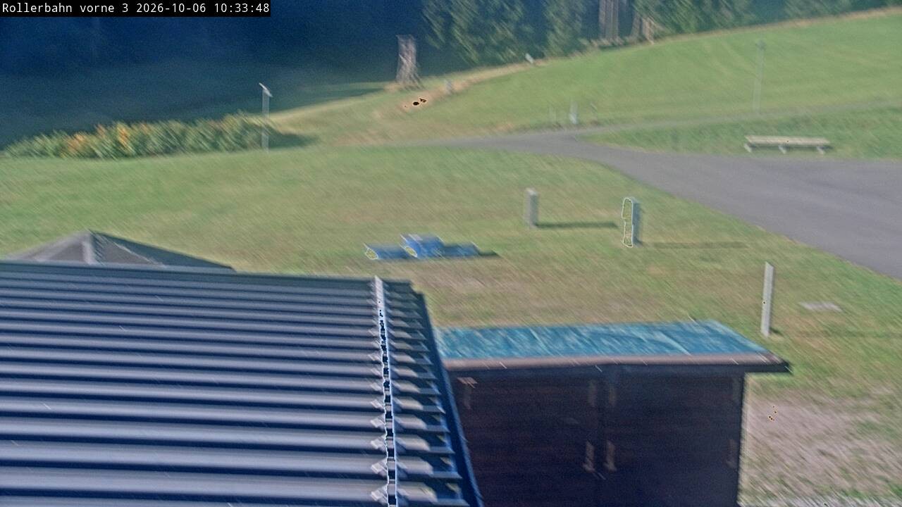 Archiv Foto Webcam Willingen - Blick Rollerbahn der Biathlon Arena