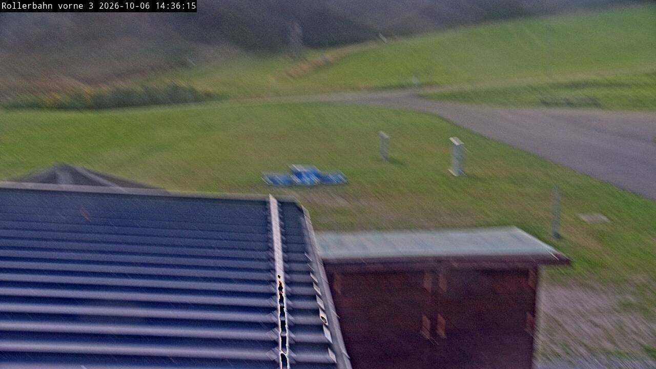 Archiv Foto Webcam Willingen - Blick Rollerbahn der Biathlon Arena