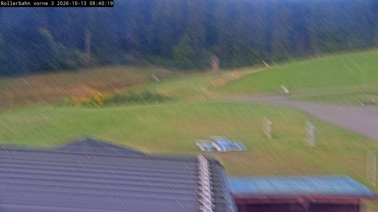 Archiv Foto Webcam Willingen - Blick Rollerbahn der Biathlon Arena