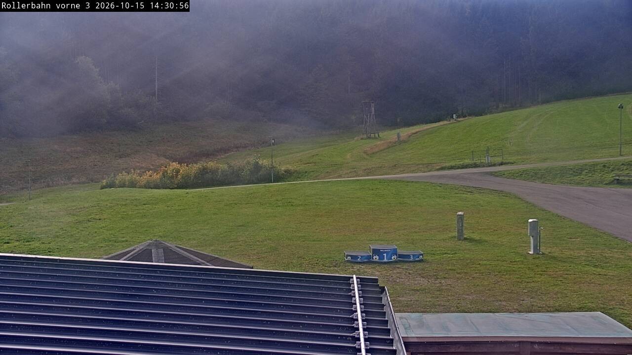 Archived image Webcam Willingen - View Roller Ski in Biathlon Arena
