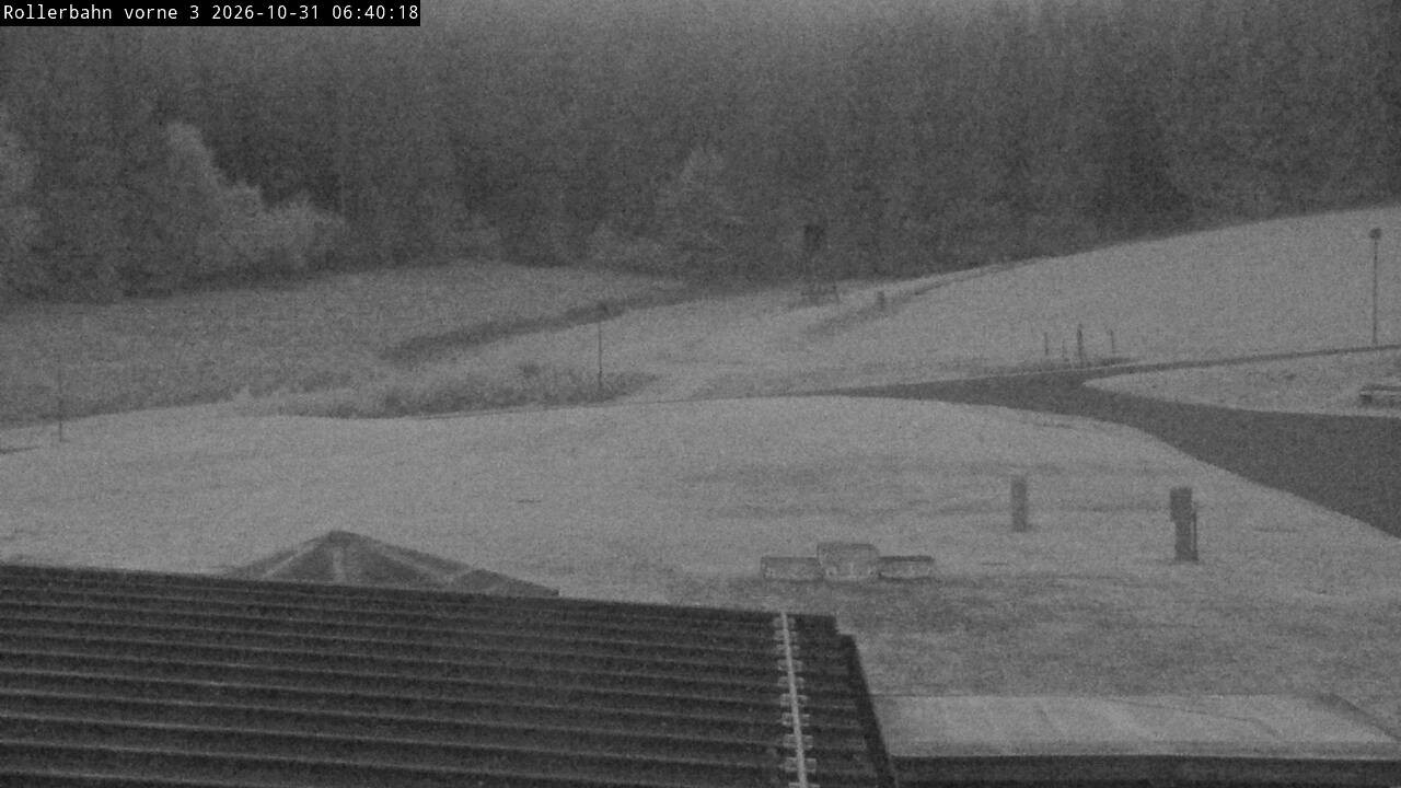 Archiv Foto Webcam Willingen - Blick Rollerbahn der Biathlon Arena