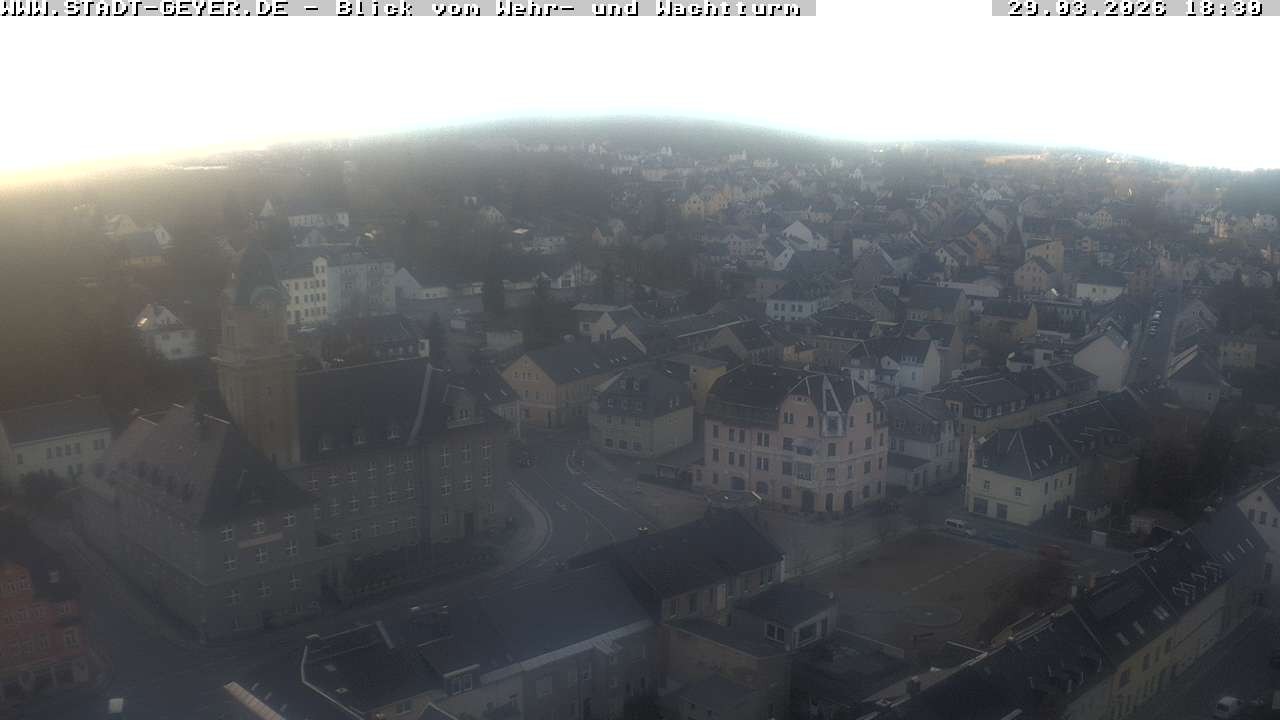 Archived image Webcam Town of Geyer in the Erz Mountains