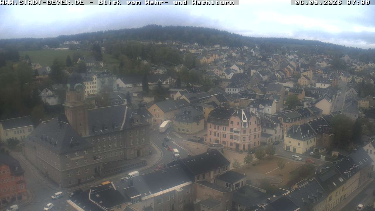 Archived image Webcam Town of Geyer in the Erz Mountains
