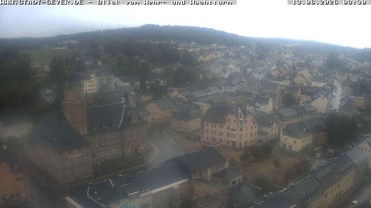 Archived image Webcam Town of Geyer in the Erz Mountains