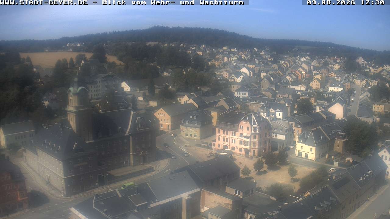 Archived image Webcam Town of Geyer in the Erz Mountains