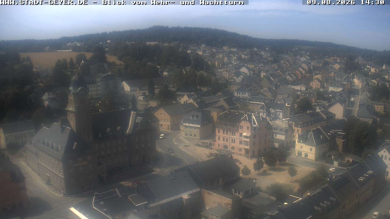 Archived image Webcam Town of Geyer in the Erz Mountains