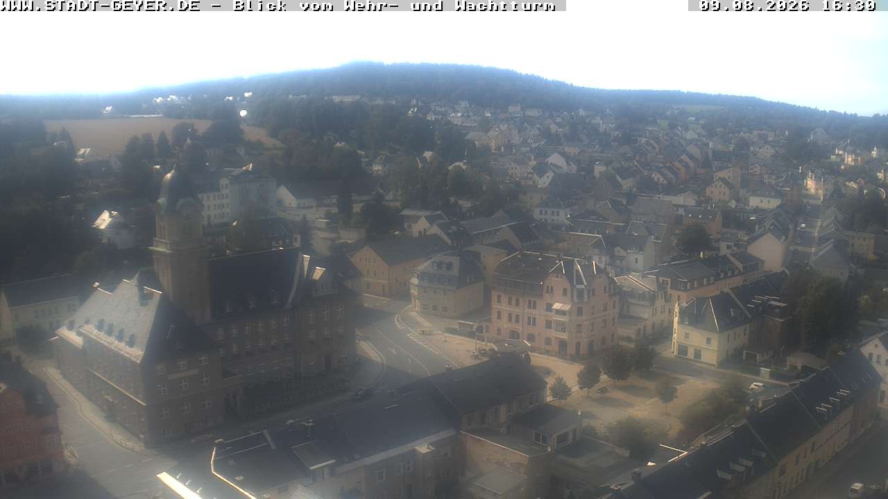 Archived image Webcam Town of Geyer in the Erz Mountains