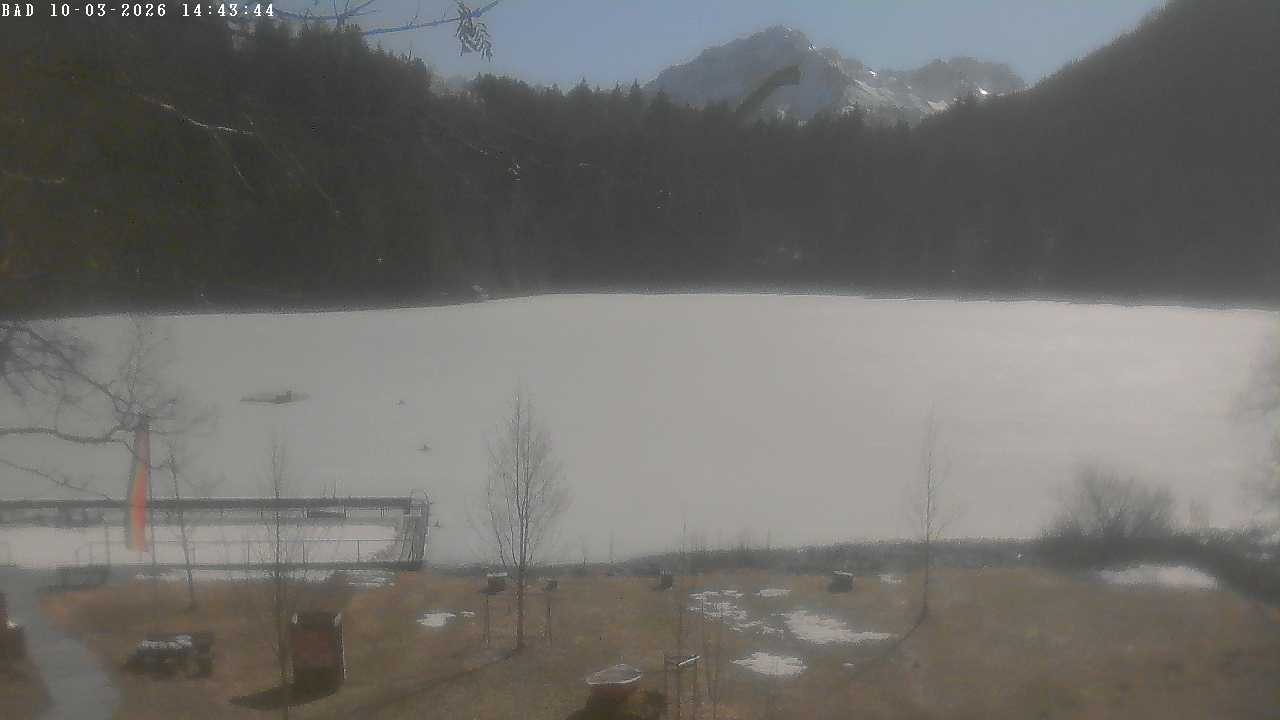 Archiv Foto Webcam Oberstdorf: Freibergsee Liegewiese