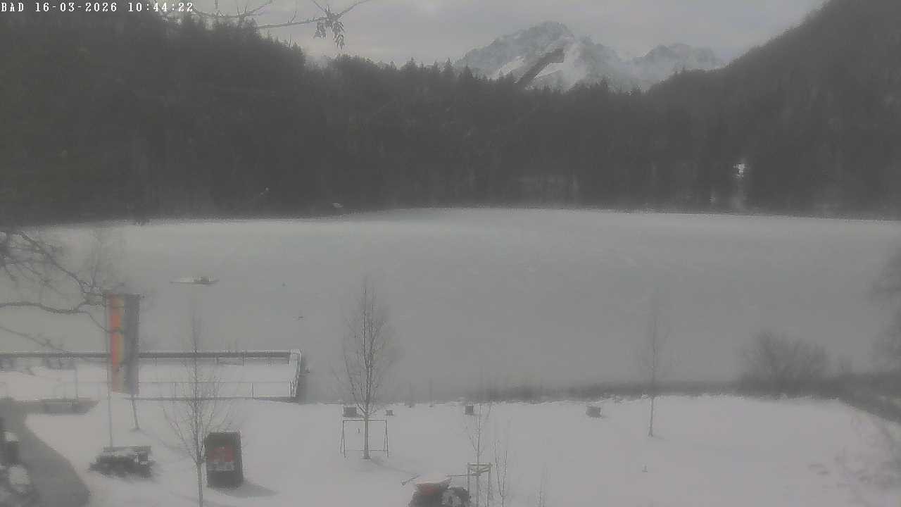Archiv Foto Webcam Oberstdorf: Freibergsee Liegewiese