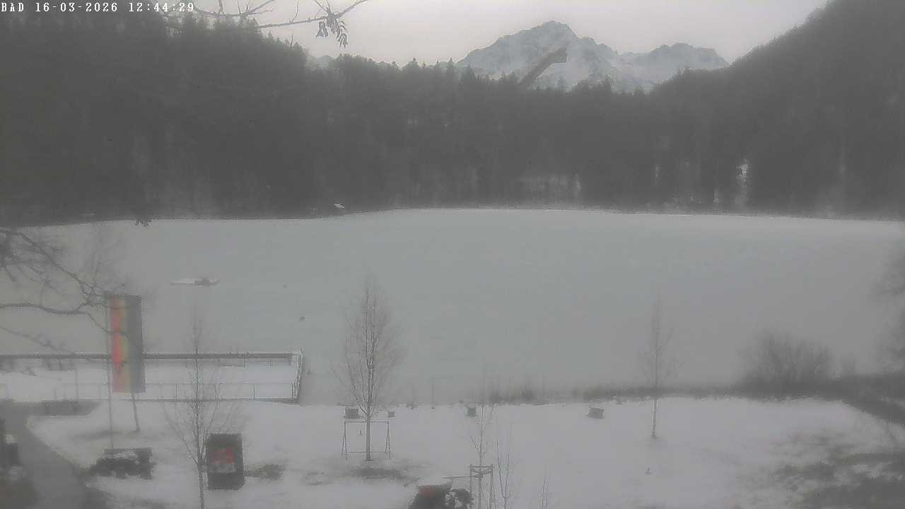 Archiv Foto Webcam Oberstdorf: Freibergsee Liegewiese
