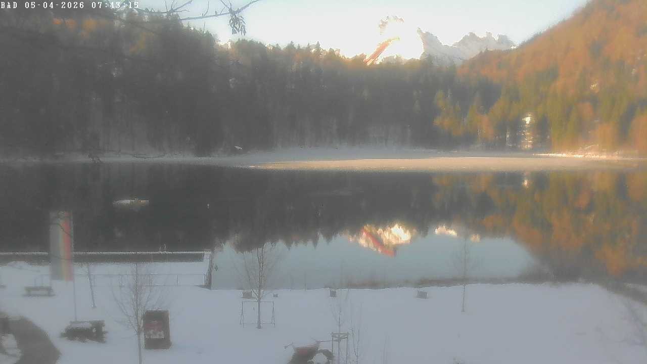 Archiv Foto Webcam Oberstdorf: Freibergsee Liegewiese