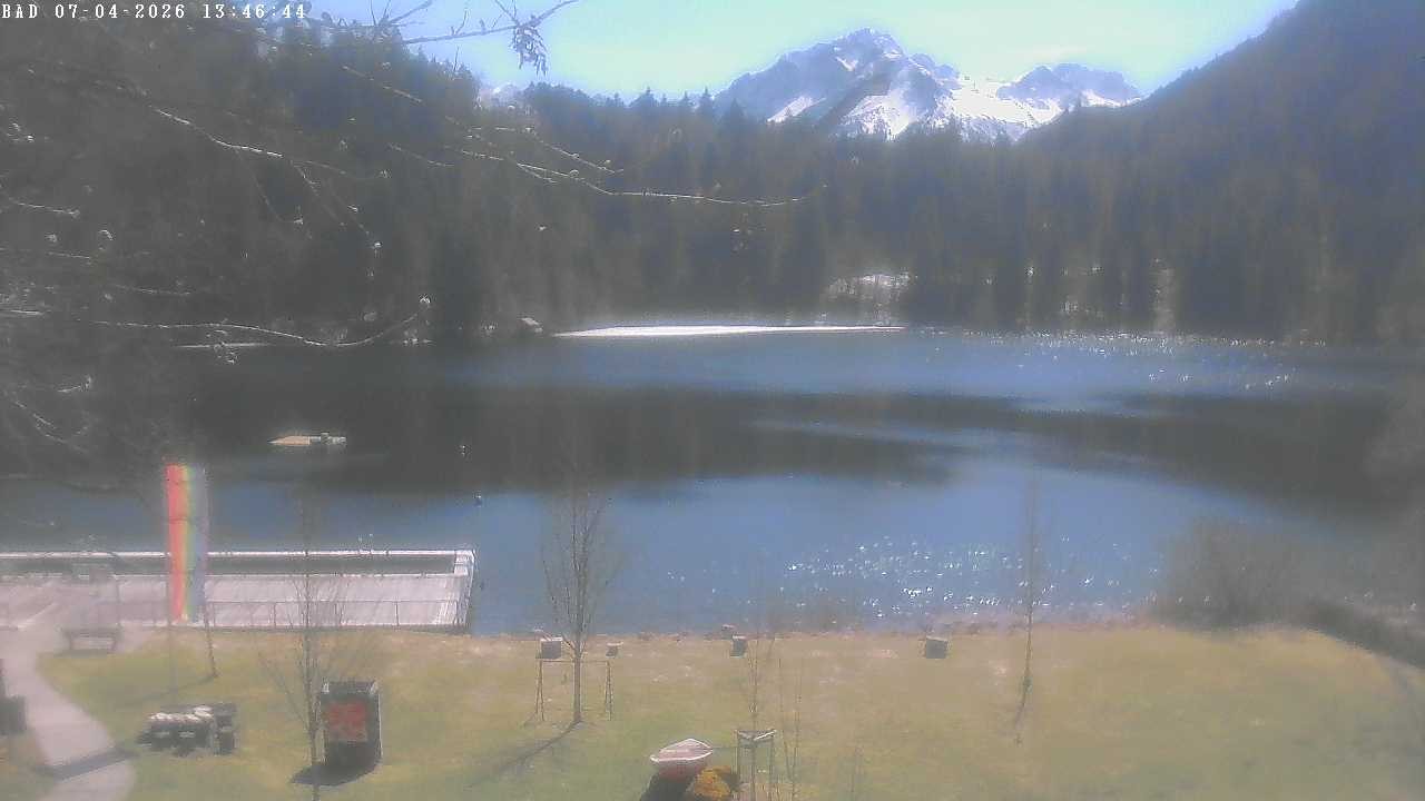 Archiv Foto Webcam Oberstdorf: Freibergsee Liegewiese