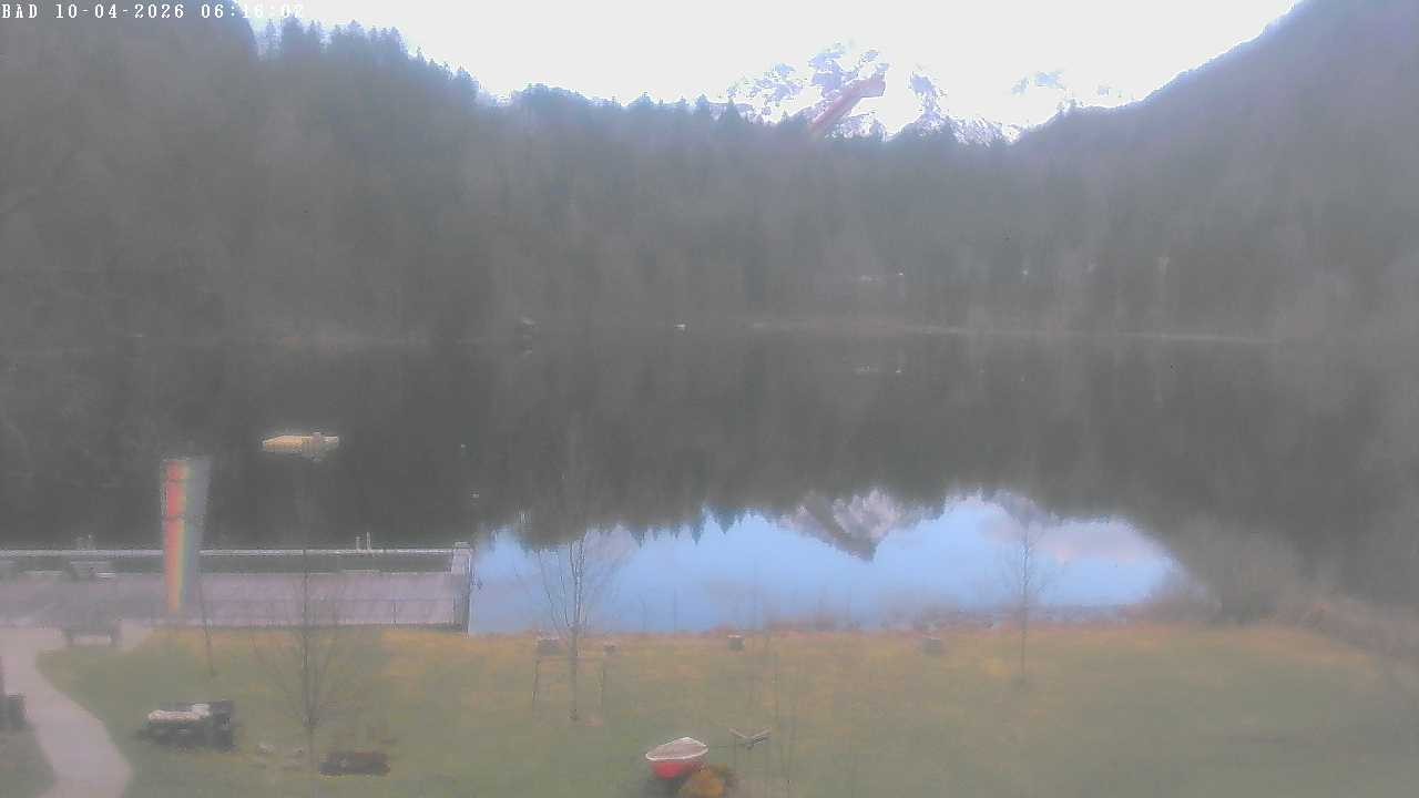 Archiv Foto Webcam Oberstdorf: Freibergsee Liegewiese