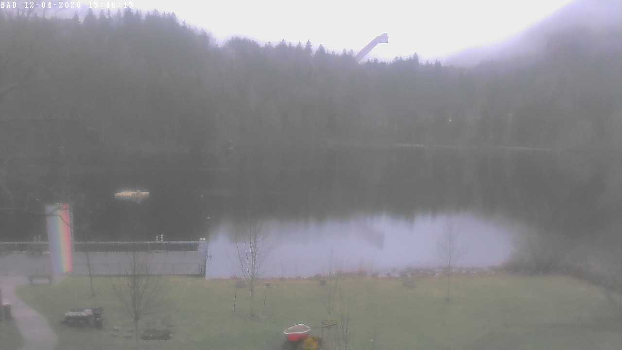 Archived image Webcam Oberstdorf: Freibergsee Sunbathing Area