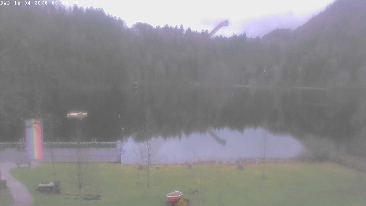 Archiv Foto Webcam Oberstdorf: Freibergsee Liegewiese