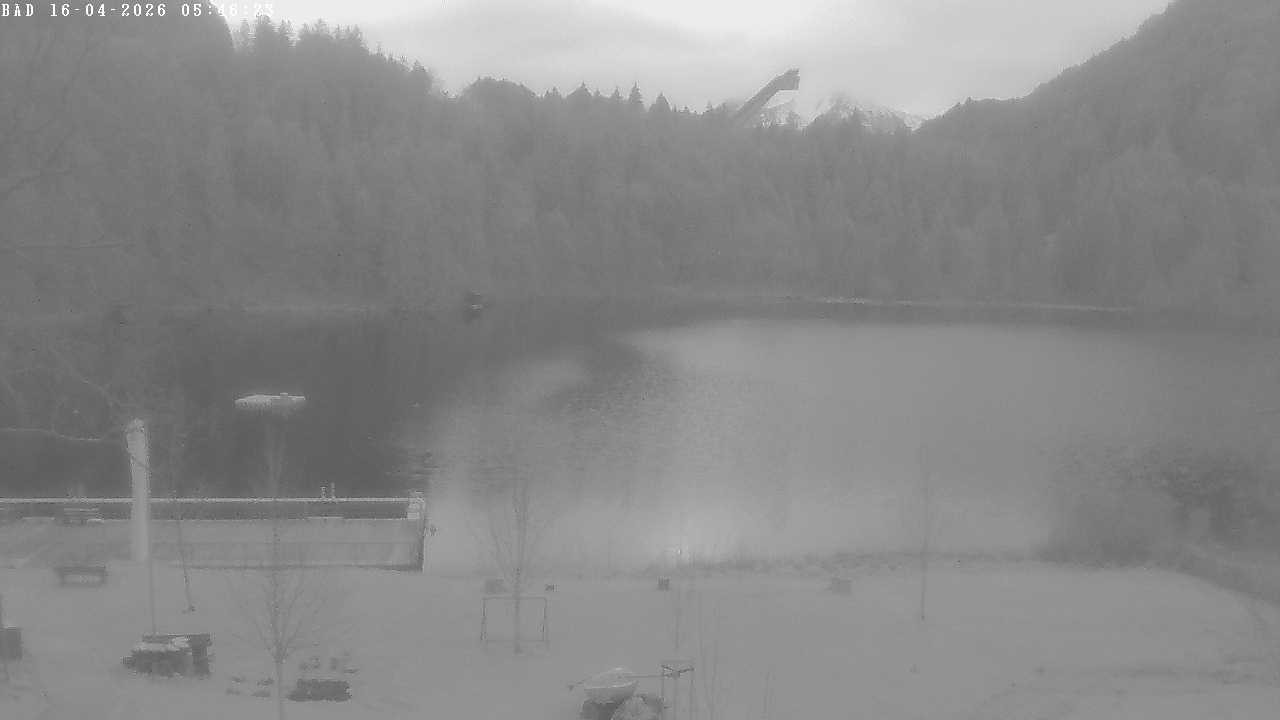 Archiv Foto Webcam Oberstdorf: Freibergsee Liegewiese