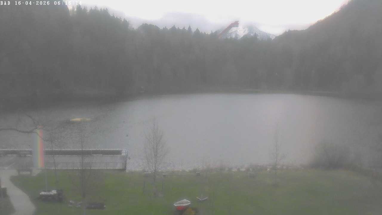 Archiv Foto Webcam Oberstdorf: Freibergsee Liegewiese