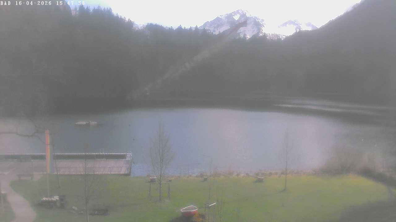 Archived image Webcam Oberstdorf: Freibergsee Sunbathing Area