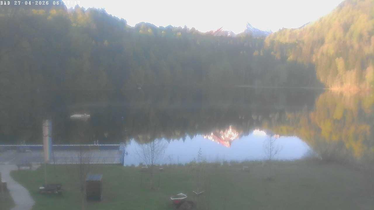 Archiv Foto Webcam Oberstdorf: Freibergsee Liegewiese