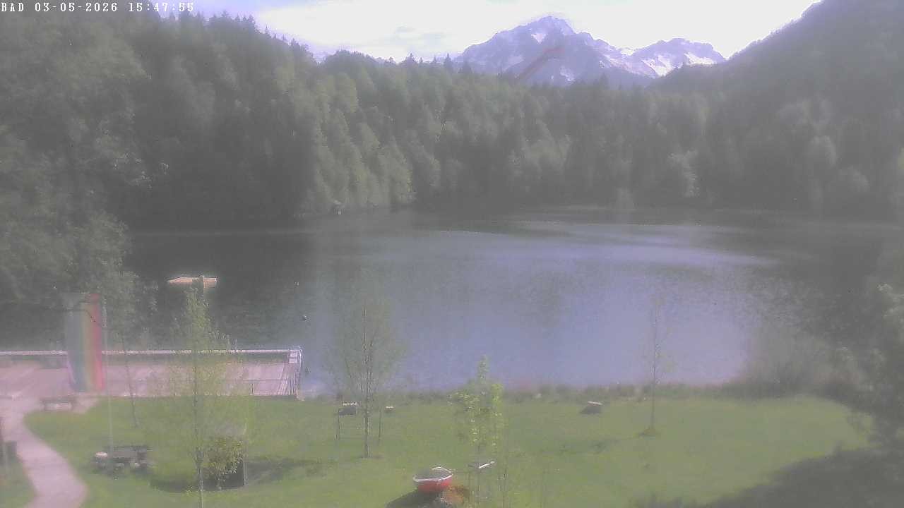 Archiv Foto Webcam Oberstdorf: Freibergsee Liegewiese