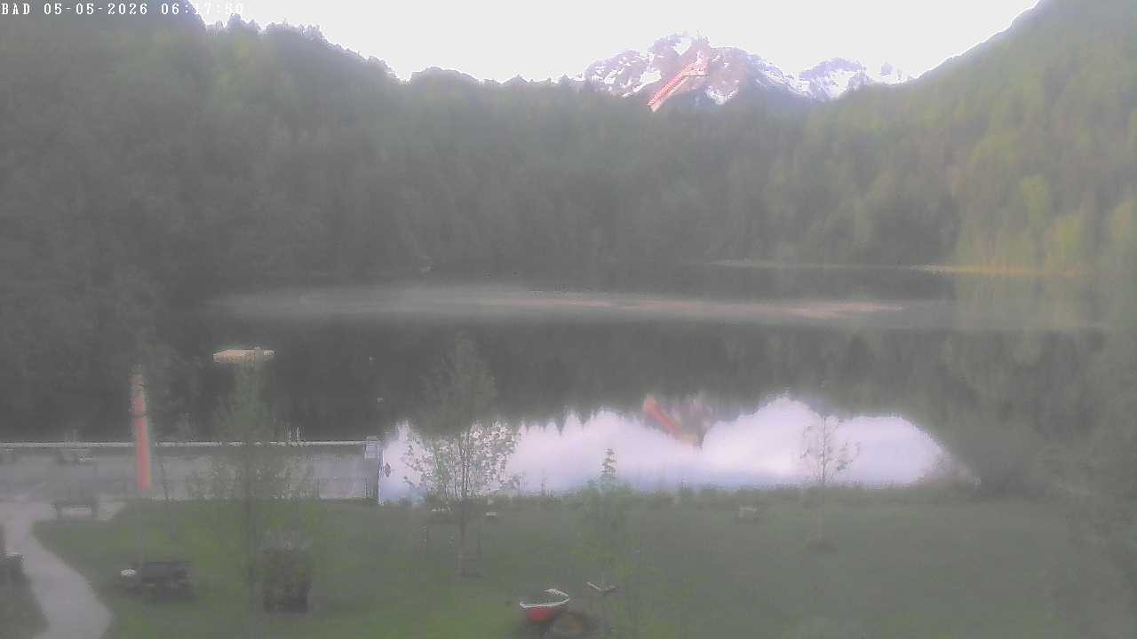 Archiv Foto Webcam Oberstdorf: Freibergsee Liegewiese