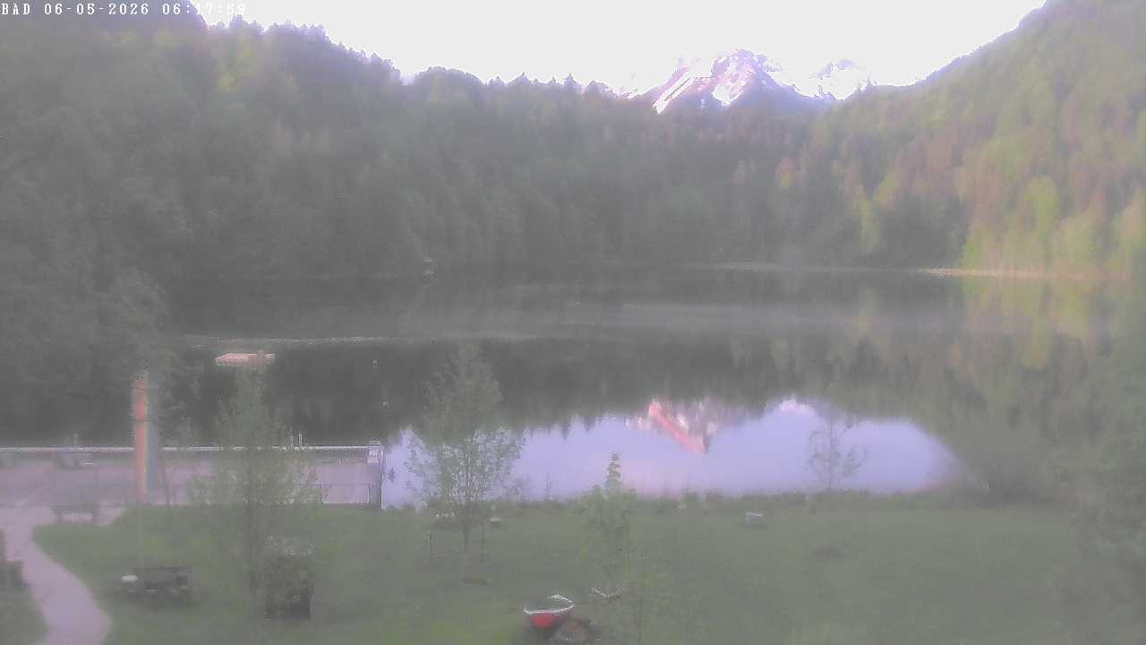 Archiv Foto Webcam Oberstdorf: Freibergsee Liegewiese
