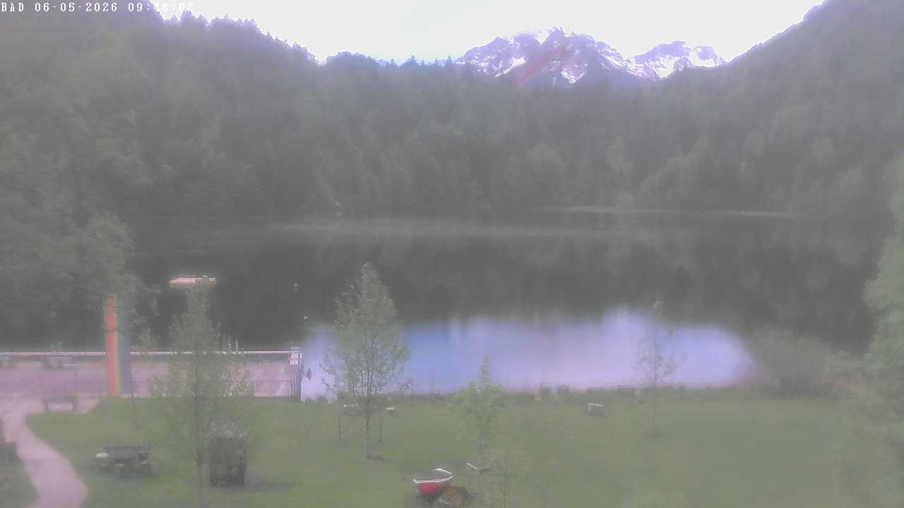 Archiv Foto Webcam Oberstdorf: Freibergsee Liegewiese