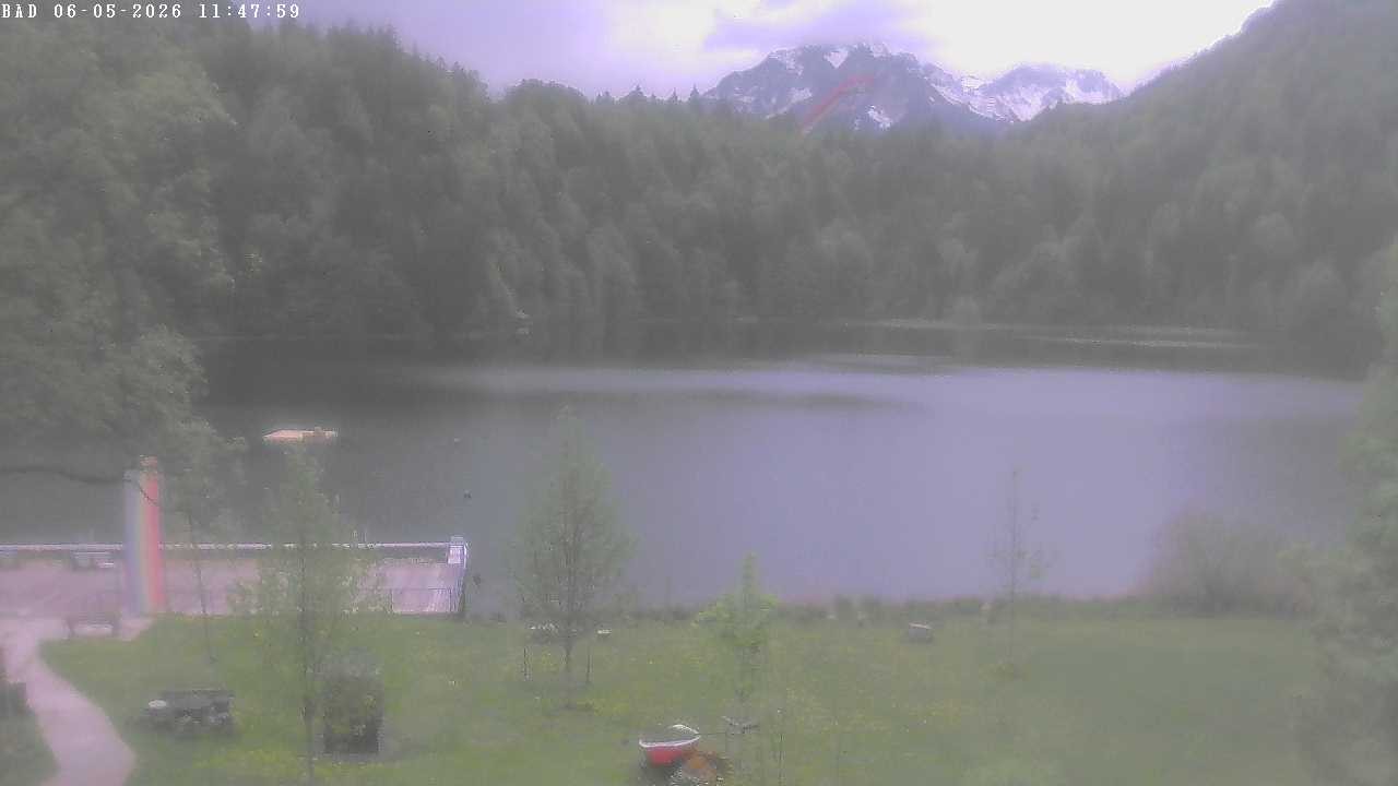 Archiv Foto Webcam Oberstdorf: Freibergsee Liegewiese