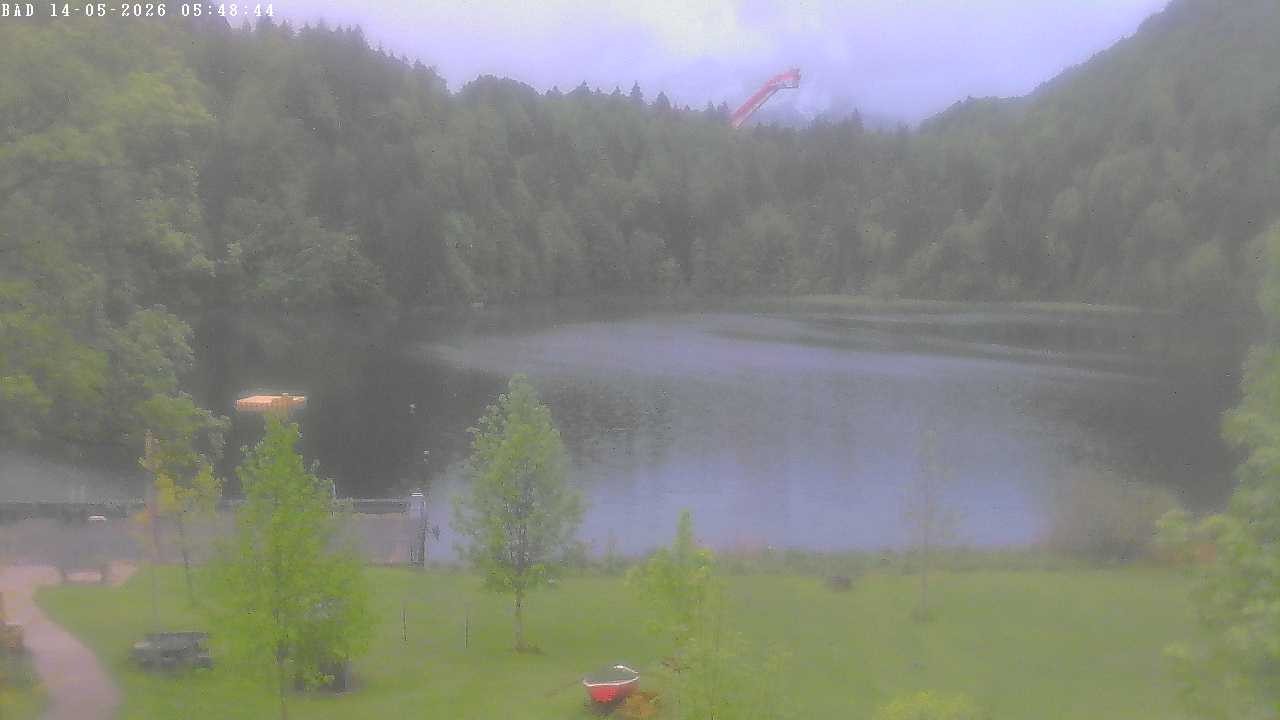 Archiv Foto Webcam Oberstdorf: Freibergsee Liegewiese