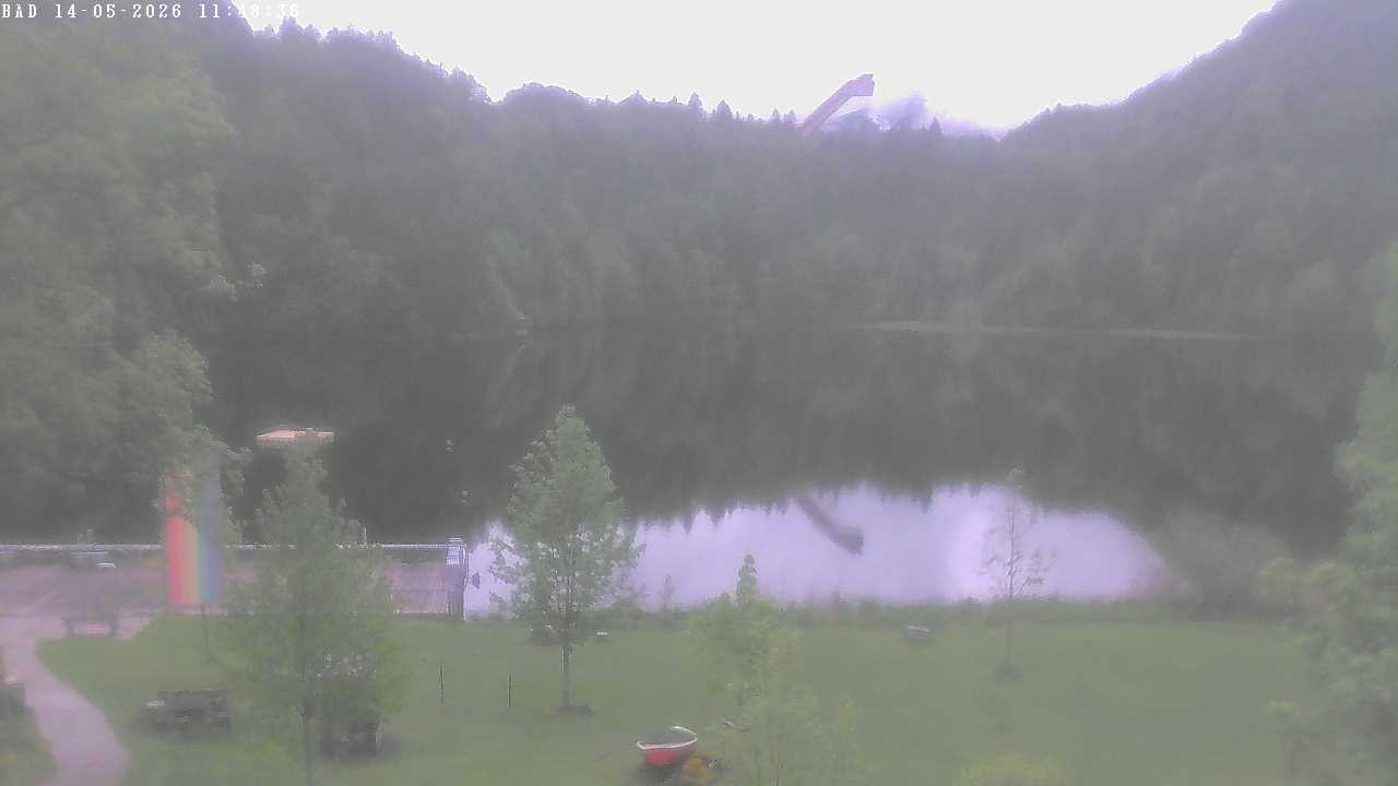 Archiv Foto Webcam Oberstdorf: Freibergsee Liegewiese
