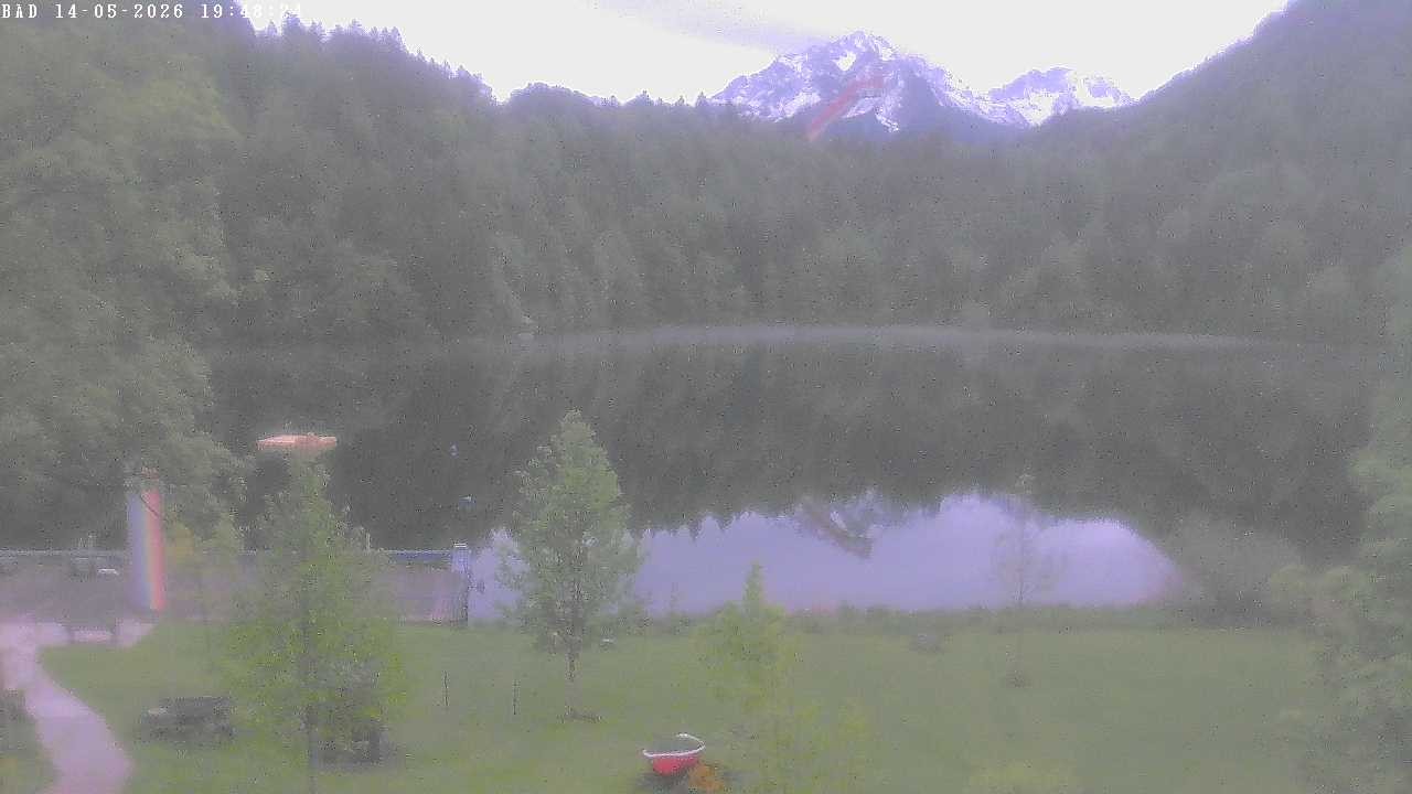Archiv Foto Webcam Oberstdorf: Freibergsee Liegewiese