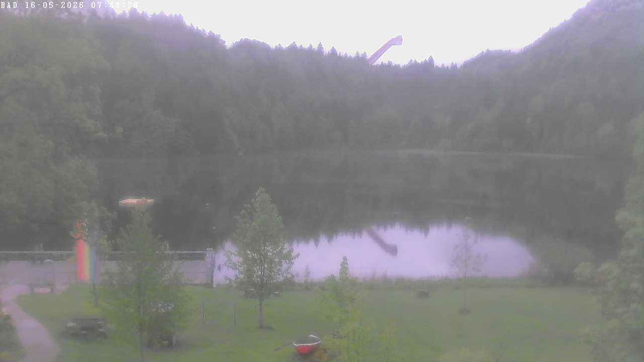 Archiv Foto Webcam Oberstdorf: Freibergsee Liegewiese