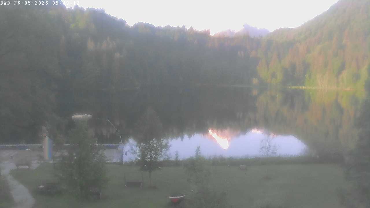 Archived image Webcam Oberstdorf: Freibergsee Sunbathing Area
